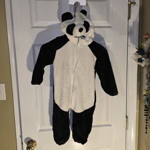 Panda Bear Hooded Halloween Costume Pajama Suit Lounger Size 18‎ Months Michley
